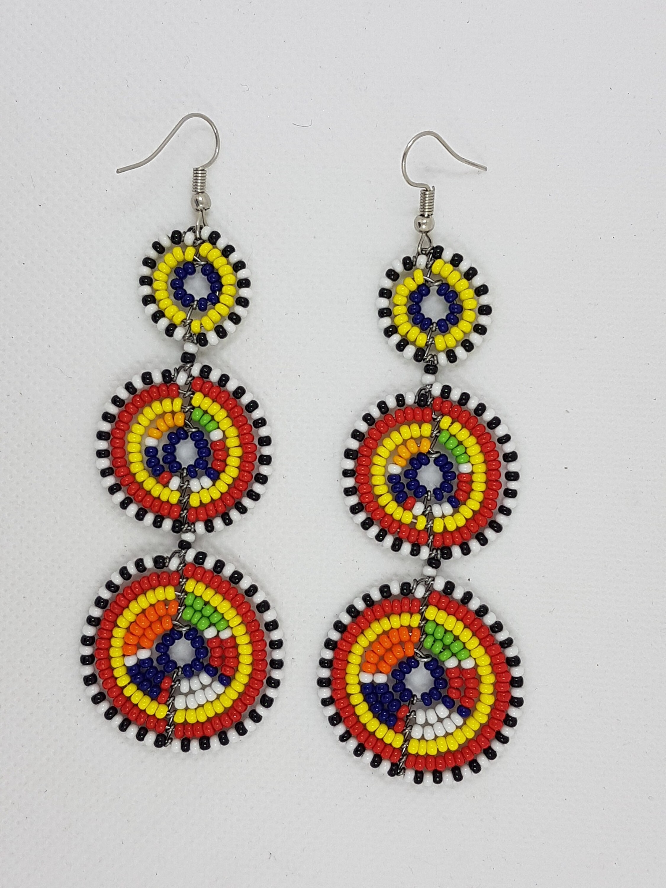 Earrings New Design Fashion Jewelry Boho Ethnic Large Drop Custom Handmade Rice Seed Bead Earrings For Women