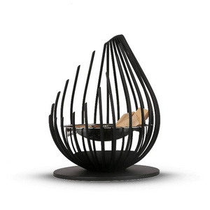 Trending Modern Look Mini Small Size Metal Fire Pit Wood Burner Stand Elegant For Outdoor Garden Warming Usage Fire Pit