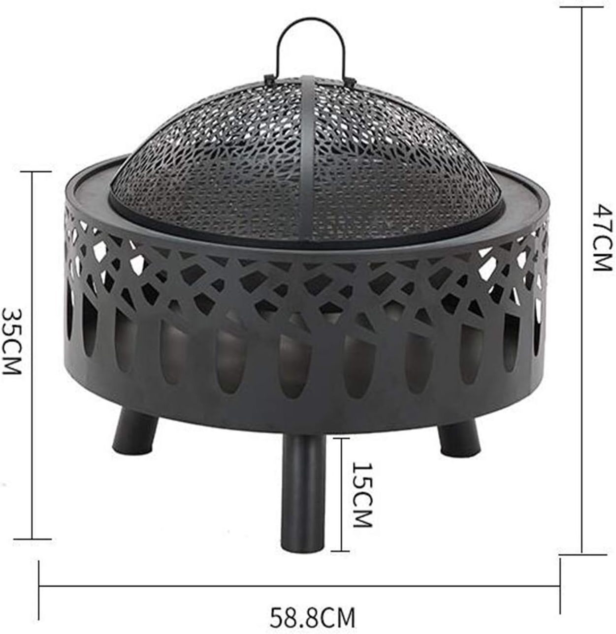 Trending 2024 Finest Quality Copper Fire Pit With Chimney Customized Size Shape Copper Fire Pit With Iron Stand For Wood Burning