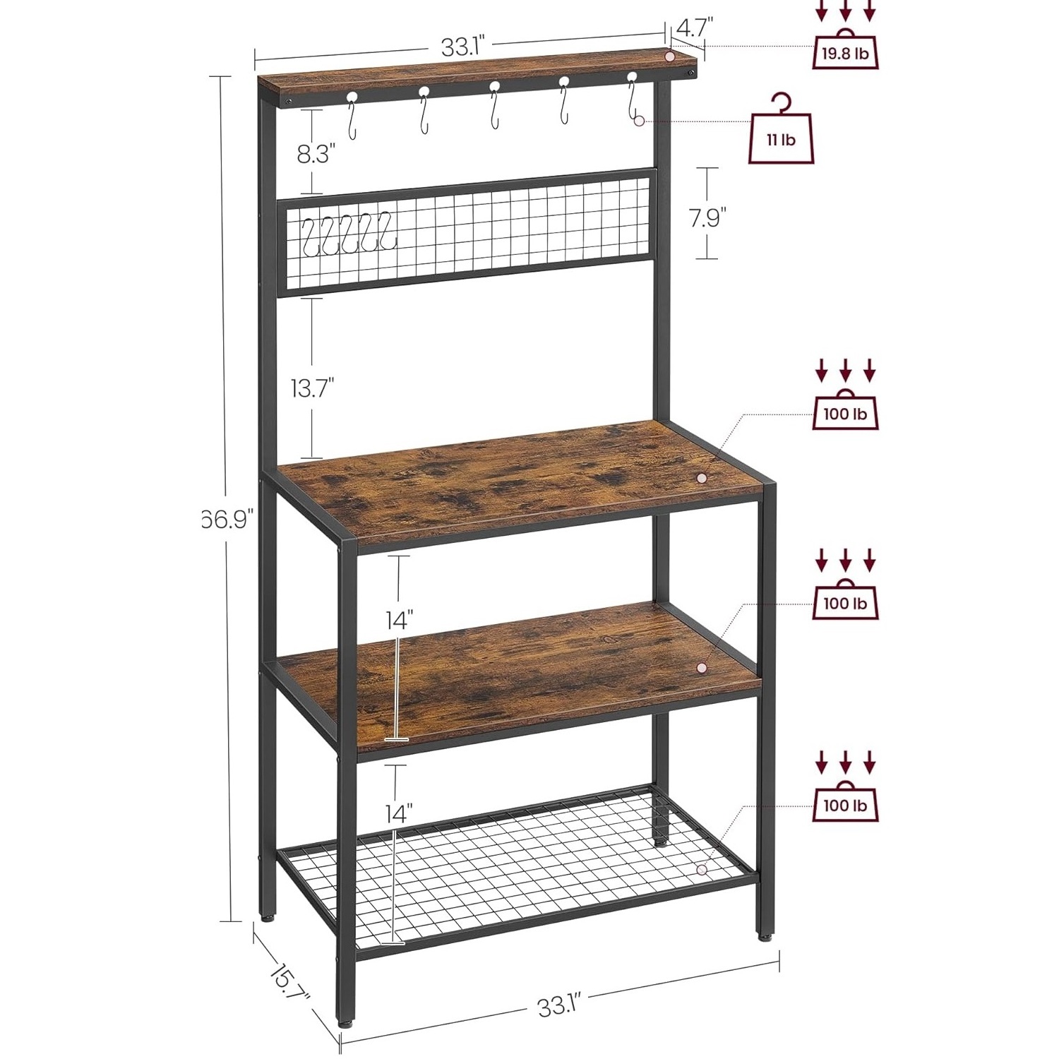 Latest Black Finished Natural Wood Premium High Quality Kitchen Floor Rack Sink Tableware Food Organizer Stands For Kitchen Use