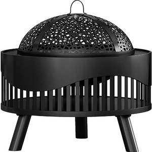 Latest Arrival Premium Hot Sale Garden Stove Metal Iron Fire Pit Outdoor Wood Burning Tripod Fire Pit Grill Wood Burner