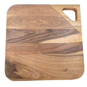 New Square Shaped Wooden Chopping Board Pizza Serving and Cutting Acacia Multipurpose Board For Home And Restaurants In Mix Wood