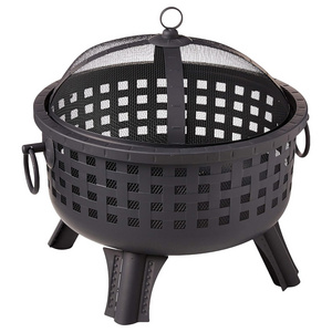 Round Fire Pit Is A Piece Of Must Have Equipment In Your Beautiful Backyard Sitting Metal Fire Pit For Garden Bonfire Burning