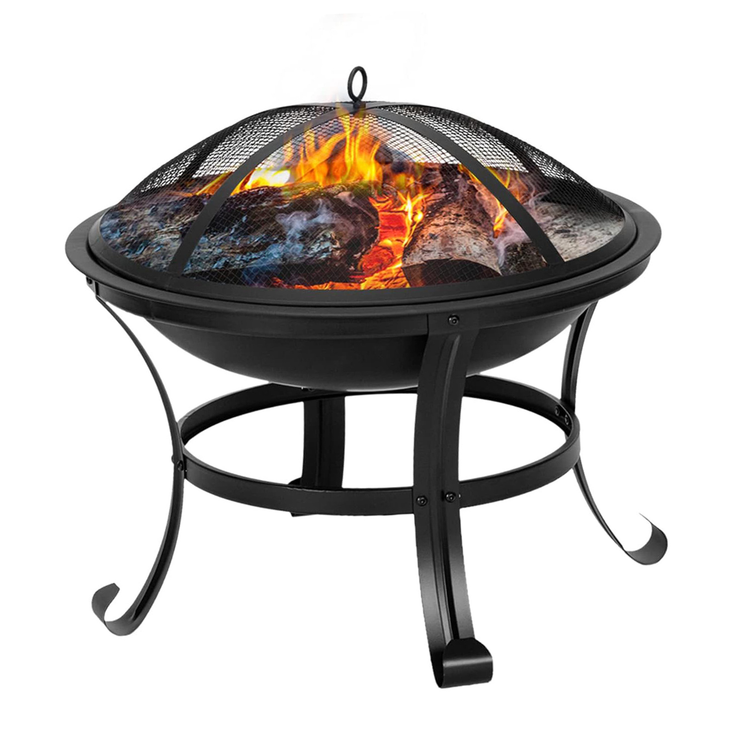 Latest Arrival Premium Hot Sale Garden Stove Metal Iron Fire Pit Outdoor Wood Burning Tripod Fire Pit Grill Wood Burner