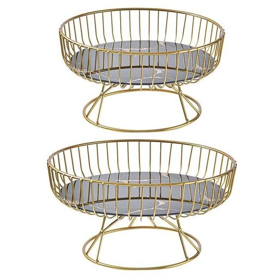 2024 Trending Latest Metal Fruit Basket For Home Hotel Table Top Decor Fruit Vegetable Storage Basket In Affordable Price