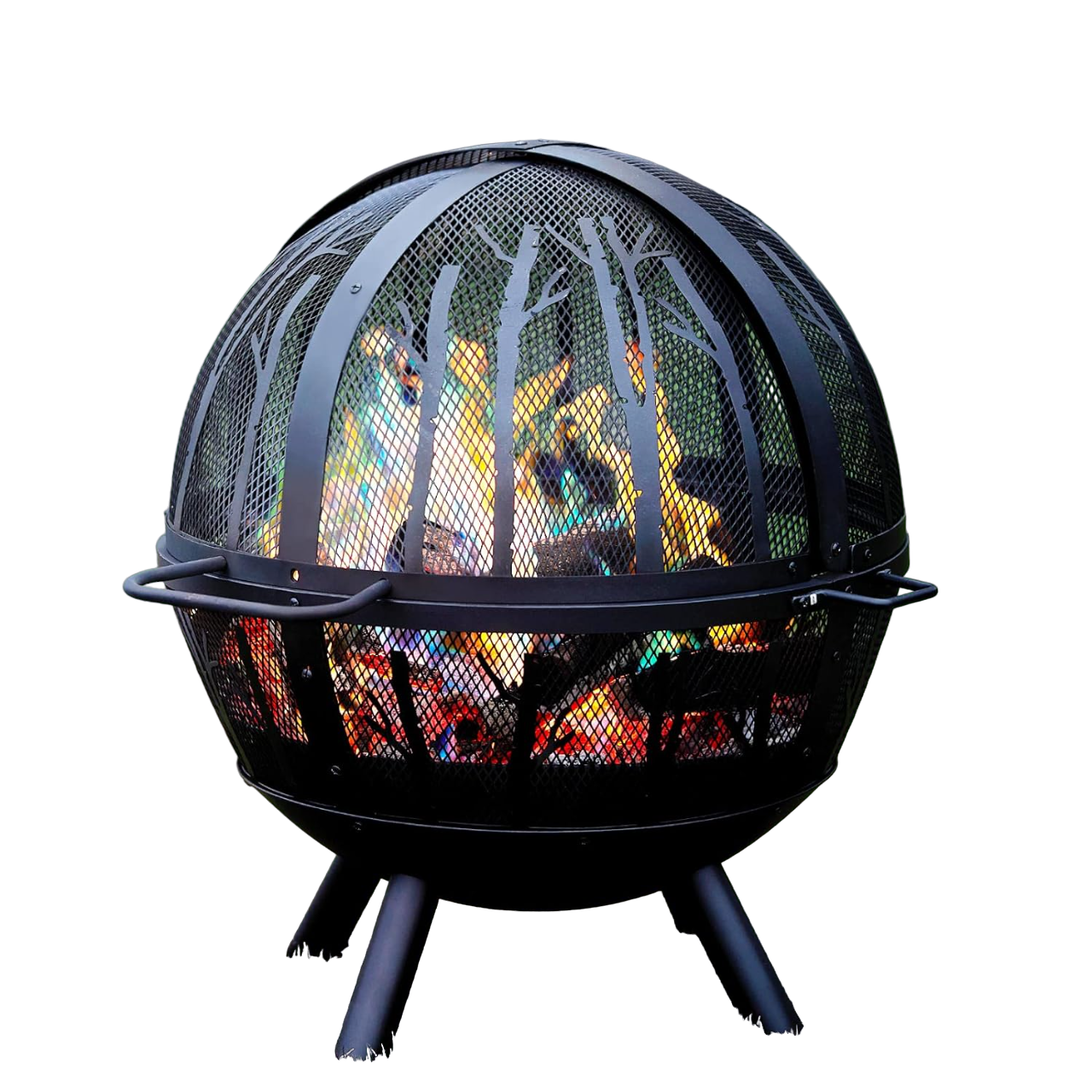 New Look Hot Sale Fire Pit for Outdoors Large Wood-Burning Fire Pit with Moon and Stars Perfect for Patio and Backyard Bonfires