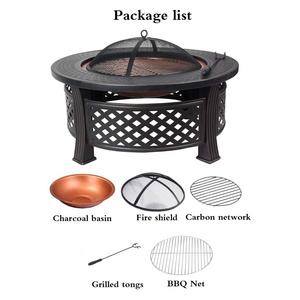 Hot Selling Fire Pit Durable Galvanized Garden Heating Campfire Fire Ring Deep portable Perfect for Patio and Backyard Bonfires