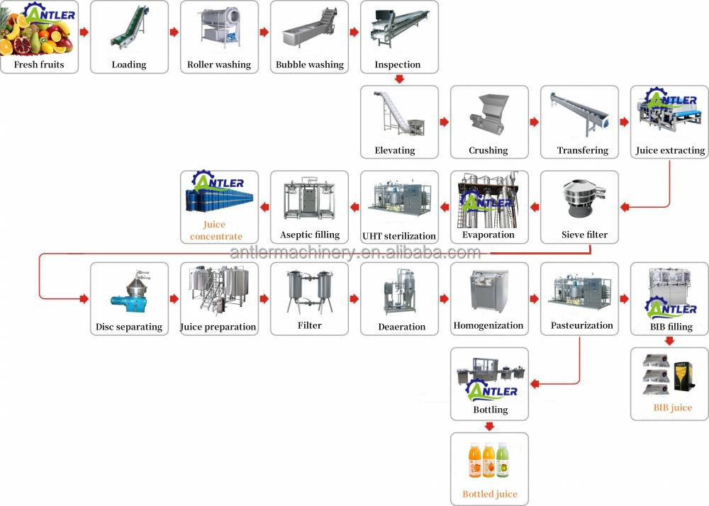 Complete Set Apple Juice Production Line Watermelon Juice Processing Plant