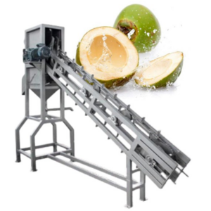 Industrial electric automatic young coconut cutting machine