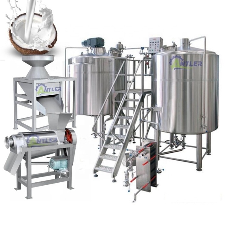 Factory direct supply coconut processing machine for coconut water and milk