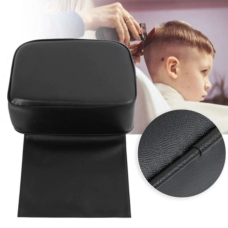 Antlu Black PU Leather Barber Hairdressing Equipment SPA Salon Styling Barber Chair Child Booster Seat Cushion