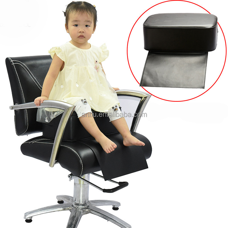 Antlu Black PU Leather Barber Hairdressing Equipment SPA Salon Styling Barber Chair Child Booster Seat Cushion