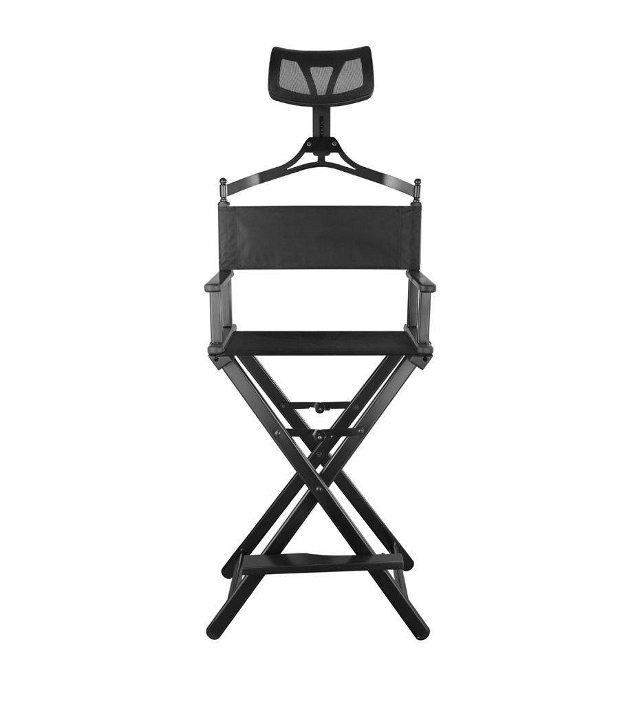 Antlu Aluminum Alloy Frame Portable Foldable Barber Chair Professional Director Chair with Head Pillow Makeup Artist Chair