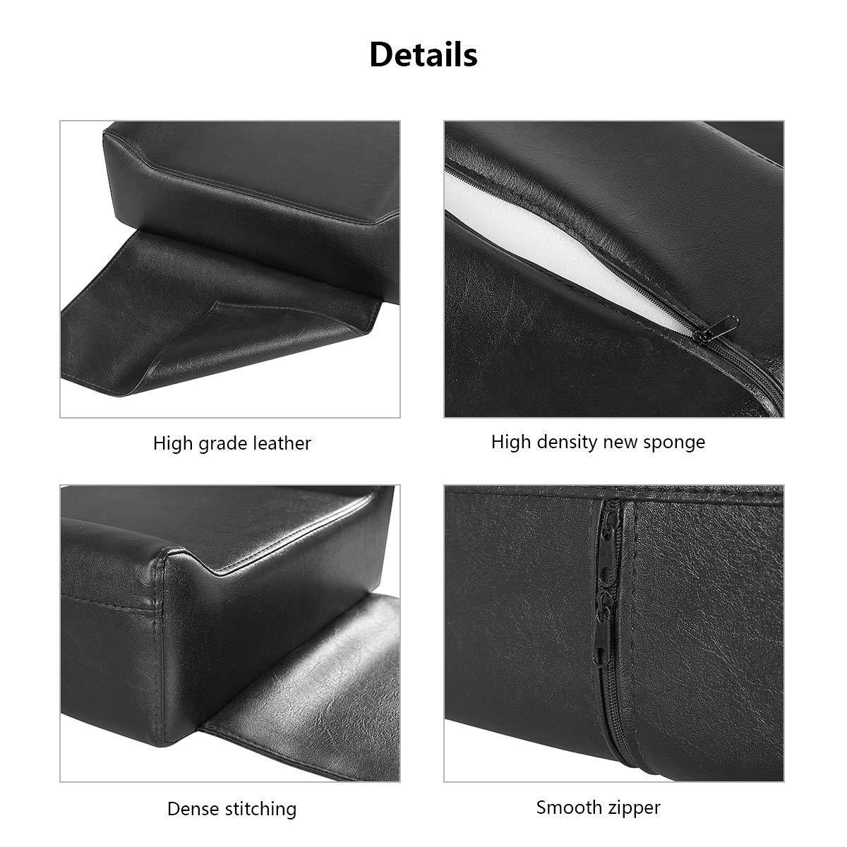 Antlu salon Hairdressing Child Booster Seat Cushion for Styling Chair, Waterproof PU Leather Barber Hairdressing Equipment