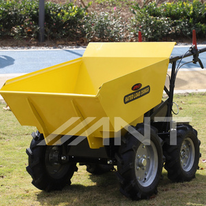 Easy Turning ANT Power Wheel Barrow Mini Dumper BY350 for Garden Loading and Hauling Part of Backhoe Loaders Used Genre