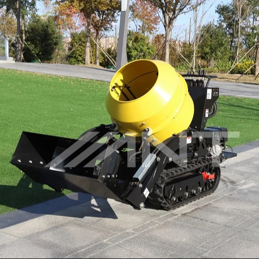 ANT Small Concrete Mixer Construction Mini Track Dumper Crawler Concrete Mixer Truck