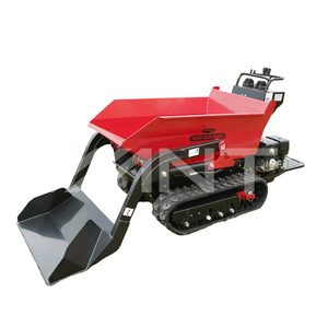 ANT Gasoline Engine Crawler Dumper Truck BY800W2 Self Loading Mini Dumper with Front Shovel