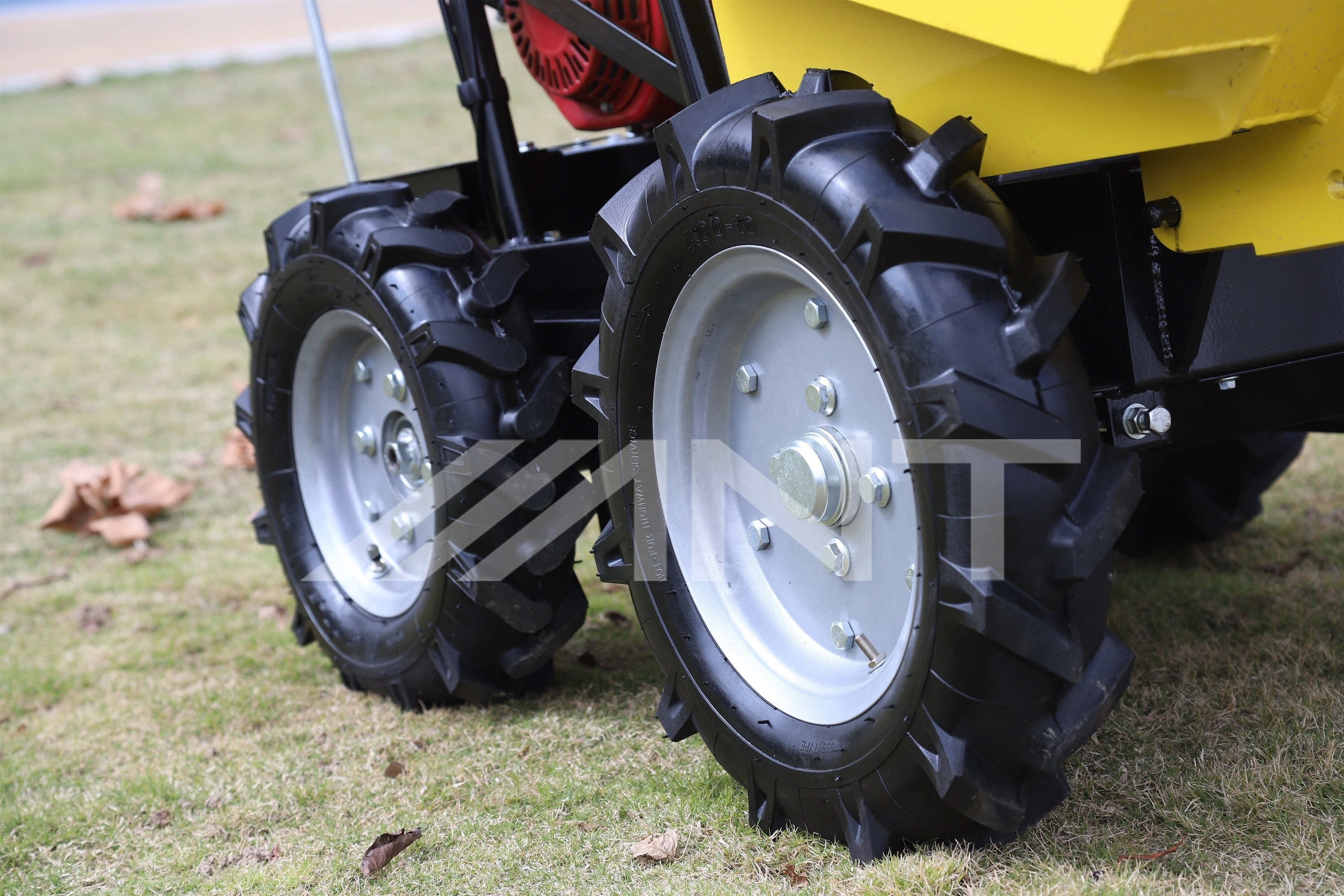 Easy Turning ANT Power Wheel Barrow Mini Dumper BY350 for Garden Loading and Hauling Part of Backhoe Loaders Used Genre