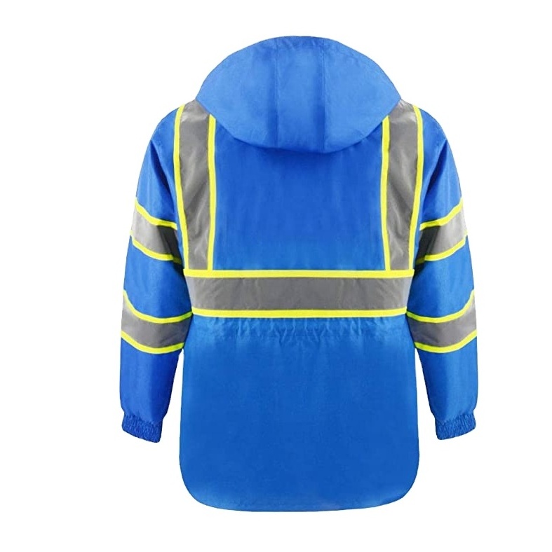 Cheap Safety Hi-vis Work Safety Jacket Mens Two Tone High Visibility Waterproof  Reflective Jacket