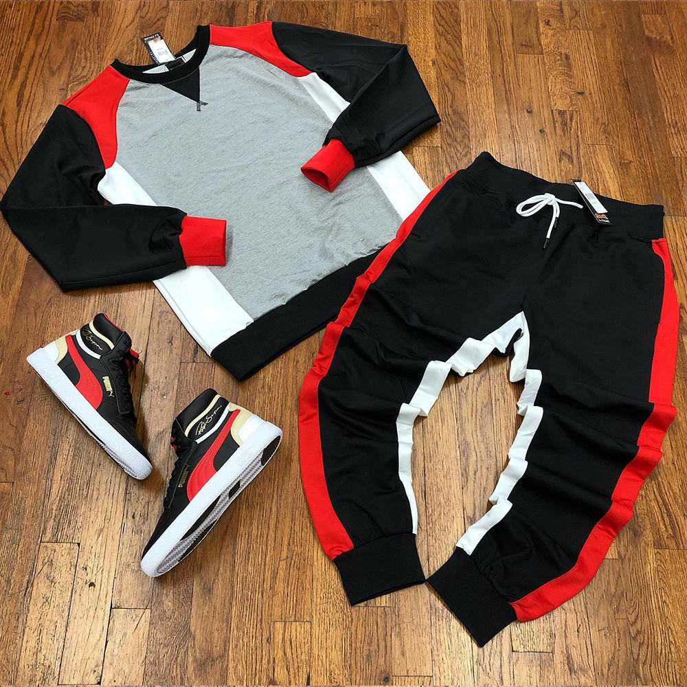 Custom bulk wholesale tech fleece tracksuit logo jogger sweat suit men customized fall sweat suits oem zipper track suit