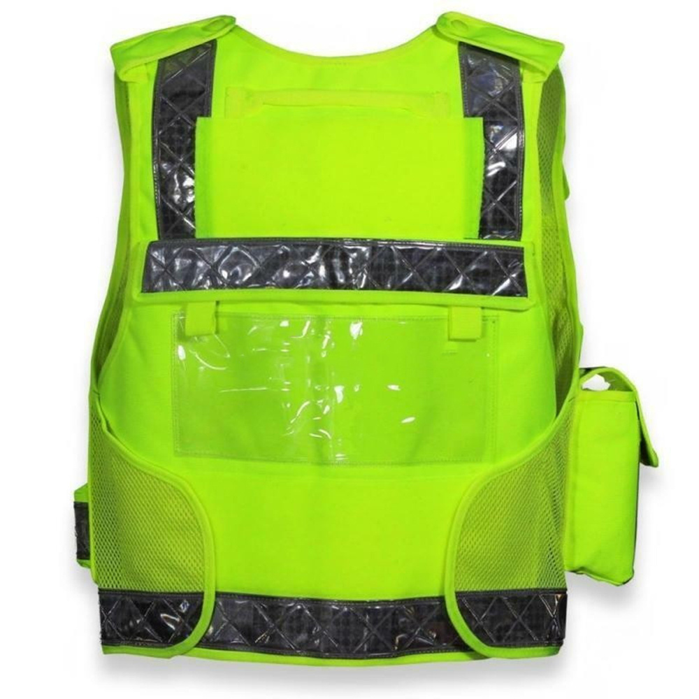 Wholesale Custom Logo Multi Pocket Security Construction Work Safety Vest Reflective High Visibility Safety Vest With Pockets