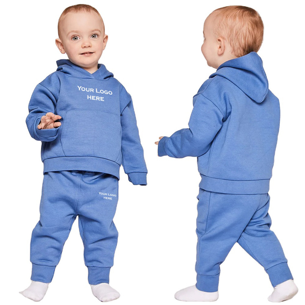 Bulk Wholesale High Quality Cotton hoodies Custom Design tracksuit Sets Boys Tracksuit Kids Jogging Sweat suits