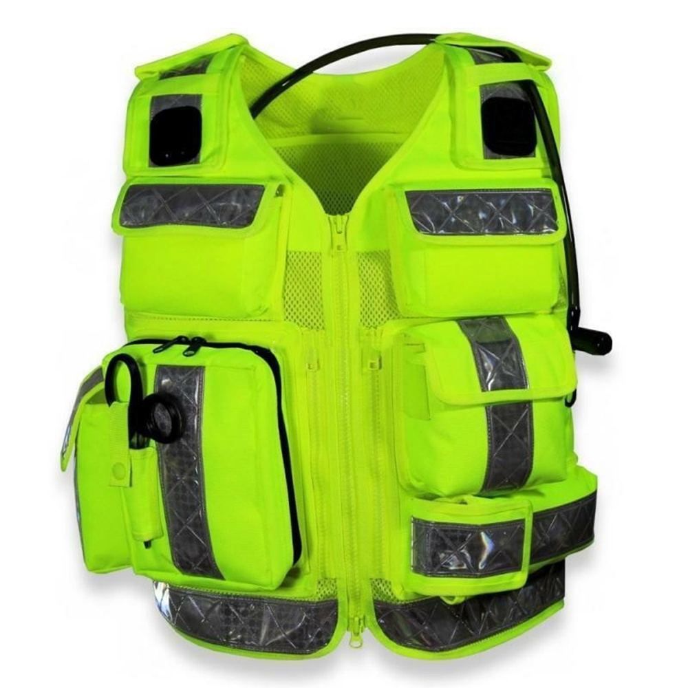 Wholesale Custom Logo Multi Pocket Security Construction Work Safety Vest Reflective High Visibility Safety Vest With Pockets