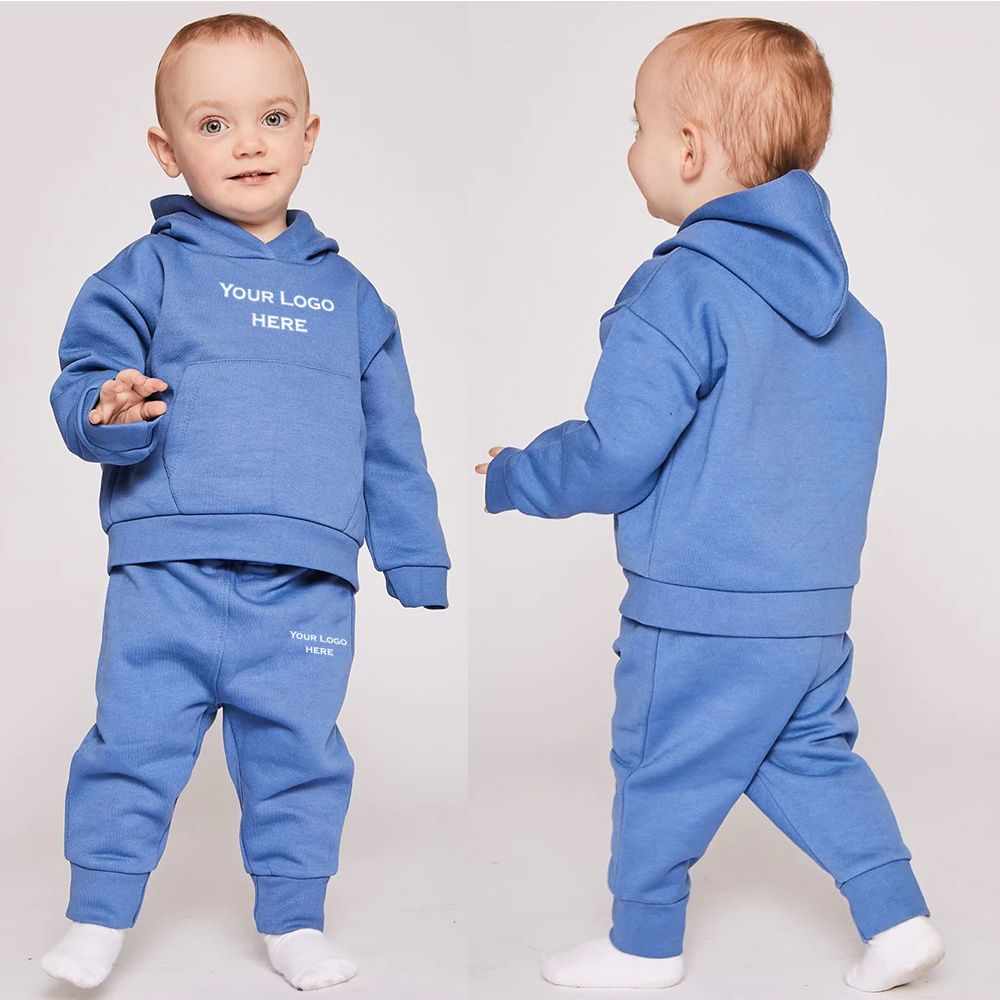 Bulk Wholesale High Quality Cotton hoodies Custom Design tracksuit Sets Boys Tracksuit Kids Jogging Sweat suits