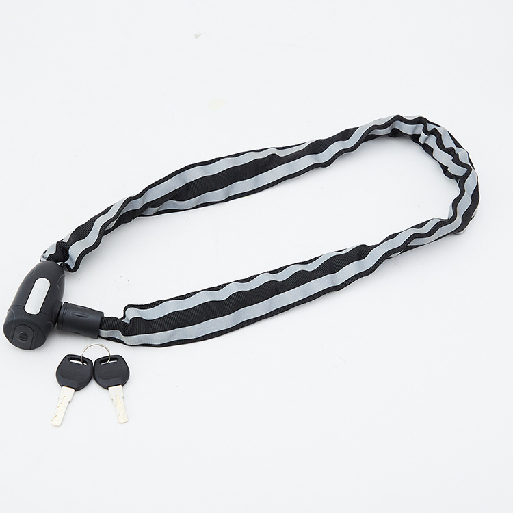 China Superior Quality Chain Lock Bicycle Key Cable Lock Stainless Steel Mountain Bike Bicycle Chain Lock