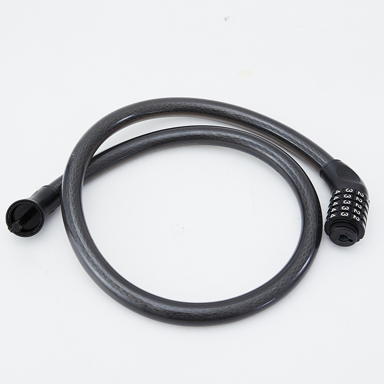 Hot Selling Cheap Custom Retractable Self-locking Tie password number anti safe Bike Cable motorcycle Lock