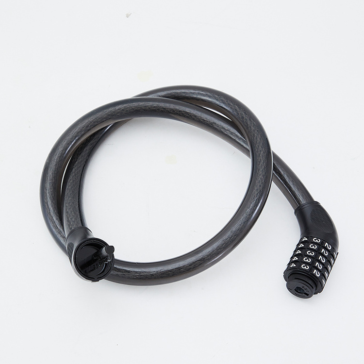 Hot Selling Cheap Custom Retractable Self-locking Tie password number anti safe Bike Cable motorcycle Lock