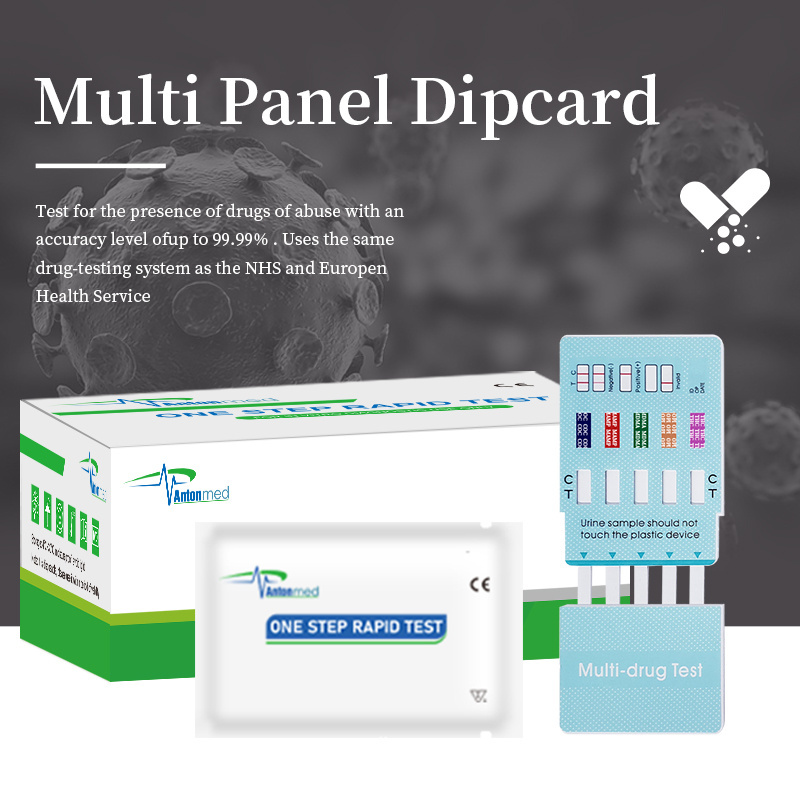 Multi Drugs Panel Drugs Test Kits 5 in 1 Drug Detection Panel COC/MAMP/OPI/THC Home Self-monitoring