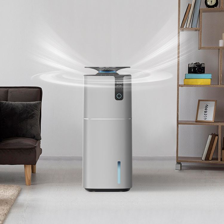 Smart Tuya Wifi Large Room 40-60% Constant Humidity HEPA Air Purifier with Humidifier