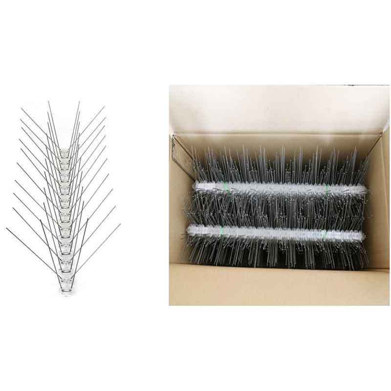 hot sale garden fence control pigeon bird repellent plastic baseplate stainless steel thorn anti plastic bird spikes