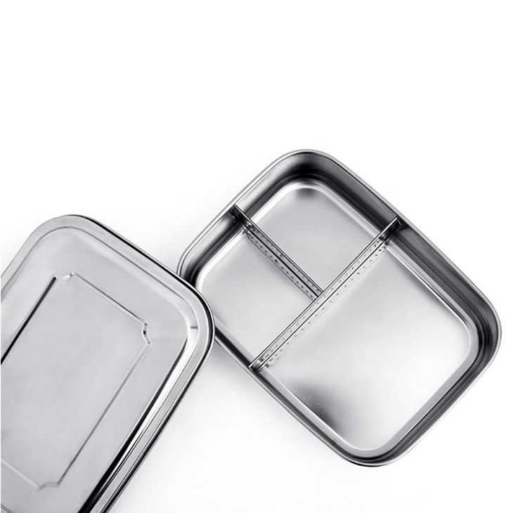 1 2 3 compartment 304 food container stainless steel lunchbox