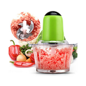 Electric Food Chopper  with 2 L Glass Bowl Mincer Electric Meat Grinder