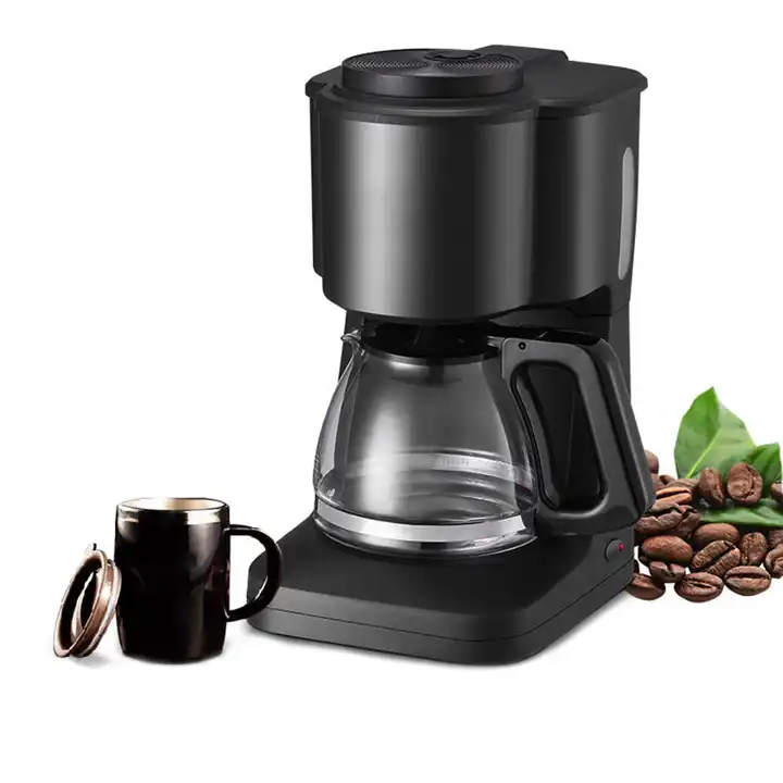 Wholesale 600 W Black Drip Coffee Maker 6 Cups Coffee Tea Machine