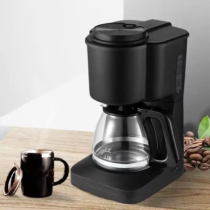 Wholesale 600 W Black Drip Coffee Maker 6 Cups Coffee Tea Machine