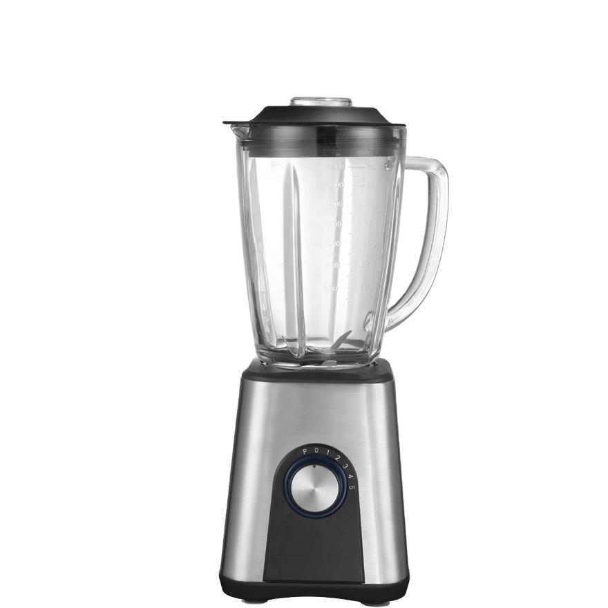 800/1000W 1.5L Glass Jar Stainless Steel Housing Table blender with 5 Speeds Control