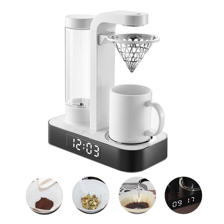 Antronic Unique design GS/CE/CB/ETL/CCC/ERP Auto-off with LED digital clock function Time Coffee Maker