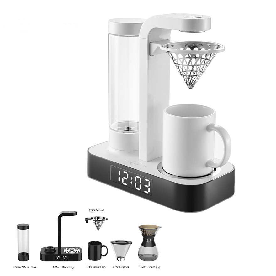 Antronic Unique design GS/CE/CB/ETL/CCC/ERP Auto-off with LED digital clock function Time Coffee Maker