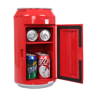 2020 promotion 6L holds 8 cans CFC&HCFC free cooling can-shaped mini refrigerator fridge