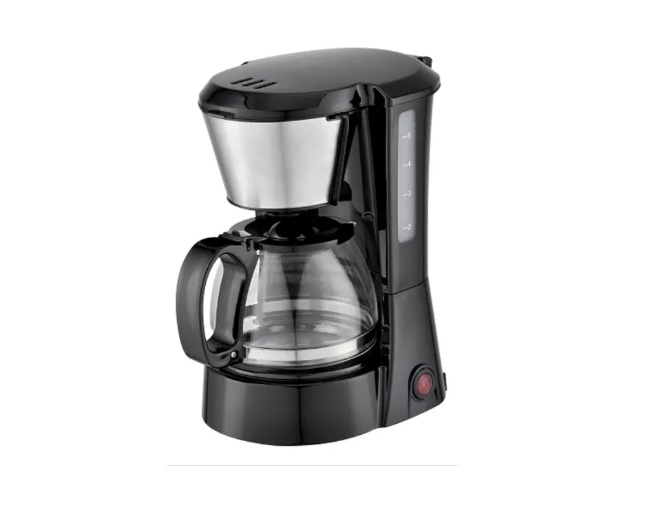 1.2L Household Electric Coffee Machine 6-8 Cups Drip Coffee Maker With Glass Jar