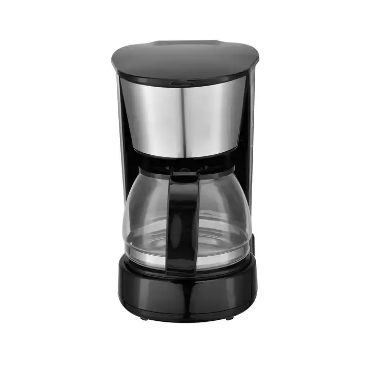 1.2L Household Electric Coffee Machine 6-8 Cups Drip Coffee Maker With Glass Jar