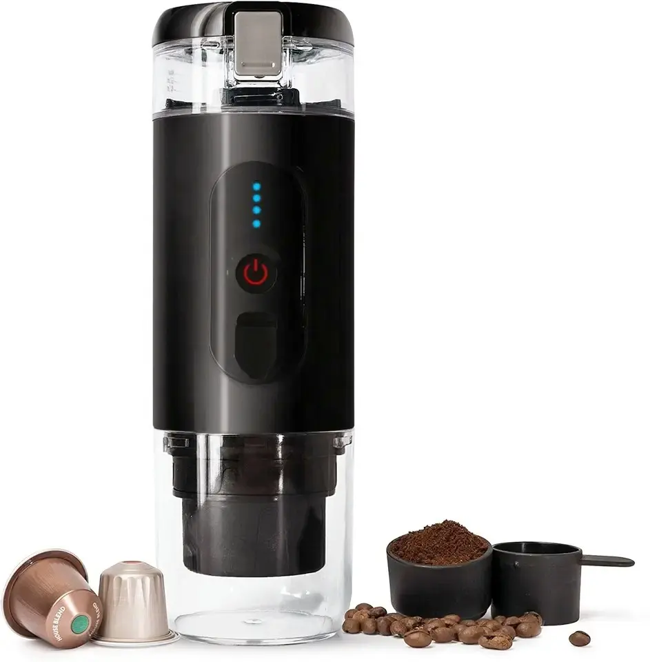 Portable Mini Coffee Maker 2 in 1 function Wireless Espresso Coffee Machine with heating