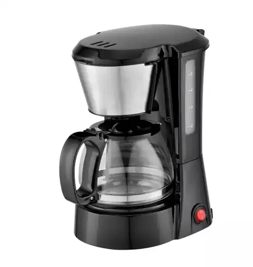 1.2L Household Electric Coffee Machine 6-8 Cups Drip Coffee Maker With Glass Jar