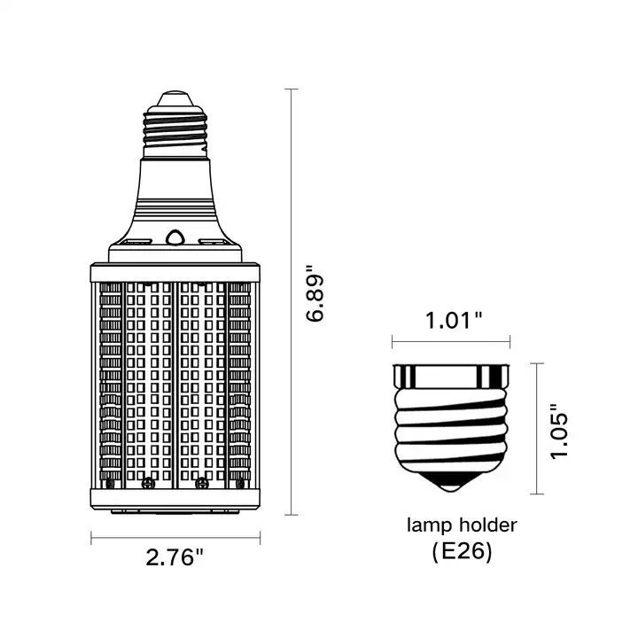 Super Bright 35W LED Corn Light Bulbs - 150LM/W, Suitable for Street Lamps, Indoor/Outdoor, Warehouse, Garden Lighting