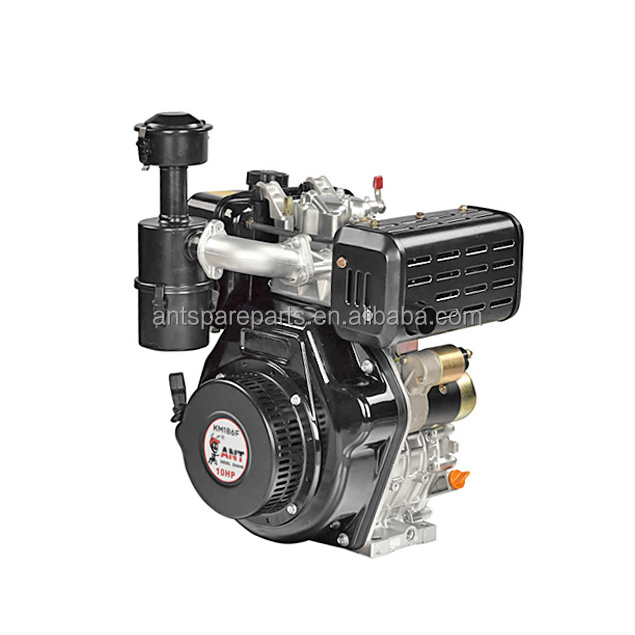 KM186F KM192F 10HP-13HP Air-Cooled Diesel Engine -Thread /Key Type