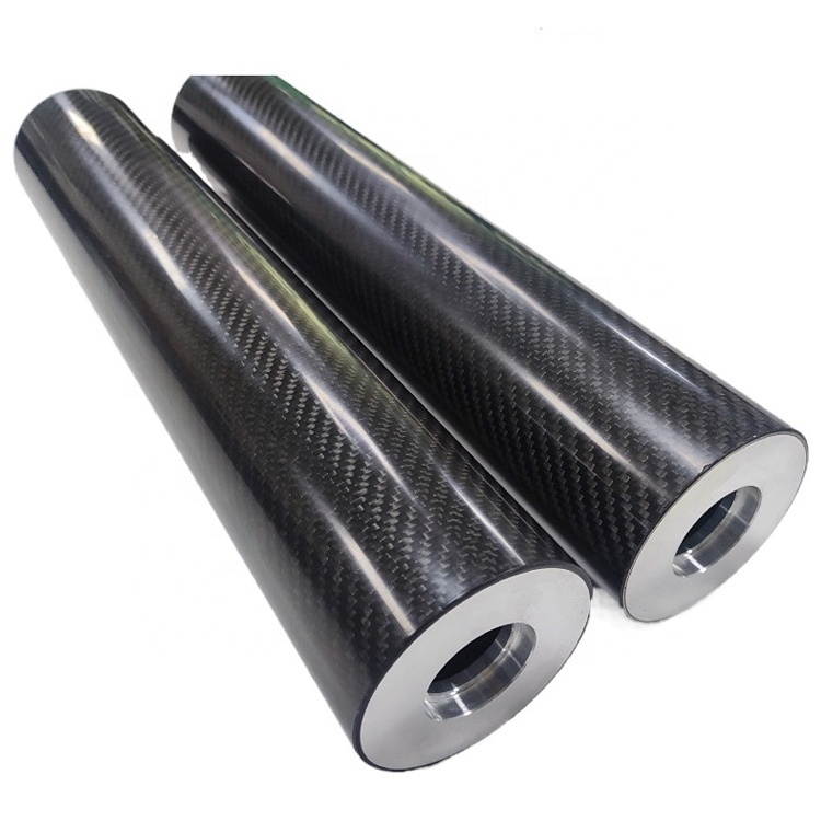 Customize 3k twill glossy matte Carbon fiber tubing tube pole for automation equipment connector