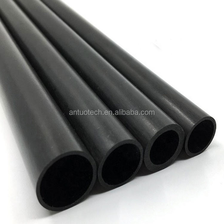 OD10.0*9.0mm pultruded hollow Carbon fiber tubes pipes poles for RC drones DIY craft projects